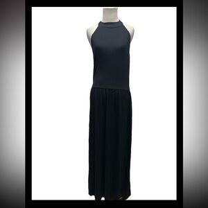 Venus Black Halter Maxi Dress